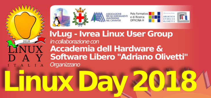 Linux Day 2018 – Sabato 27 ottobre – Ivrea